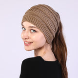 Winter Ponytail Hat for Woman