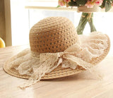 Lace Ribbon Sun Hat