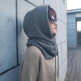 Warm Cashmere Hooded Scarf for Women