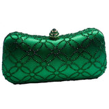 Flower Emerald Clutch Evening Bag for Women
