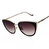 Luxury Metal Frame Cat Eye Sunglasses